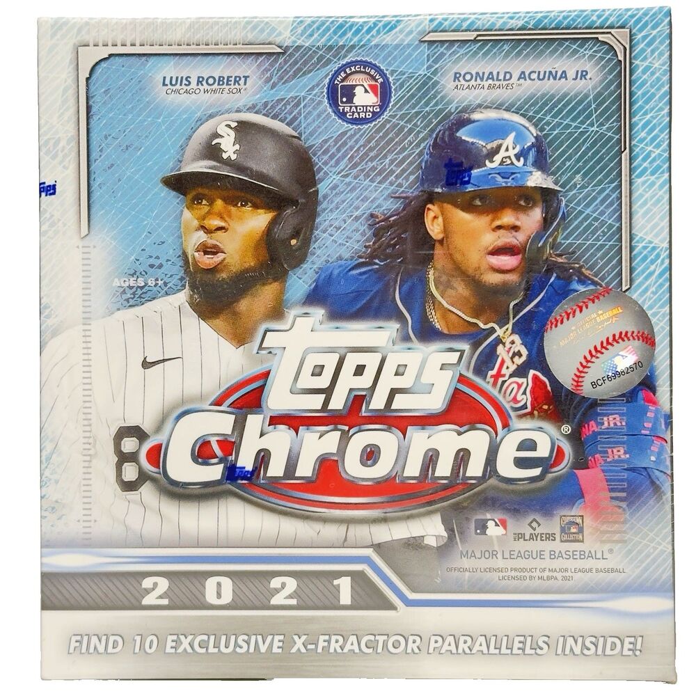 2021 Topps Chrome Baseball Mega Box Factory Sealed X-Fractors & Autographs